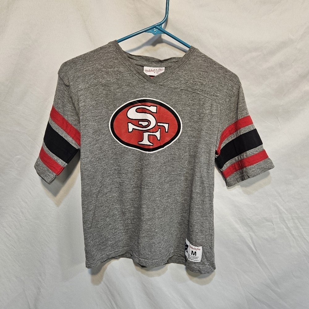 San Francisco 49ers YOUTH Mitchell & Ness Jersey Shirt Sze Medium NFL Football